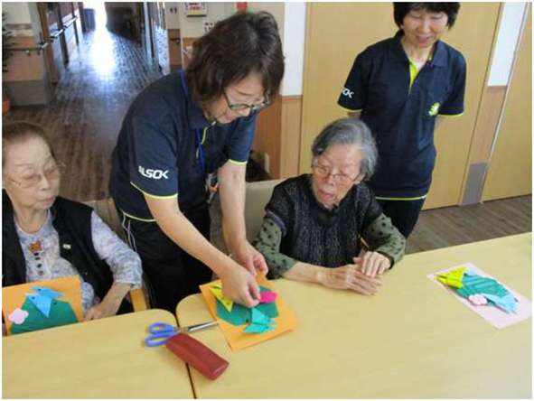 工作イベント。スタッフがサポートします。