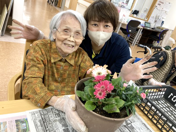 お花の寄せ植え